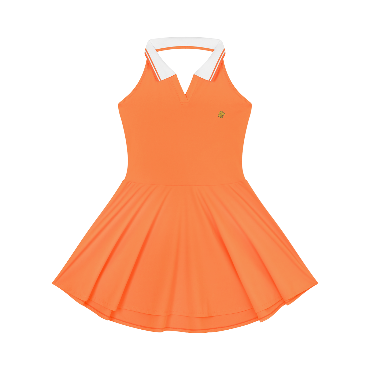 Women's Collared Halter A-Line Tennis Dress