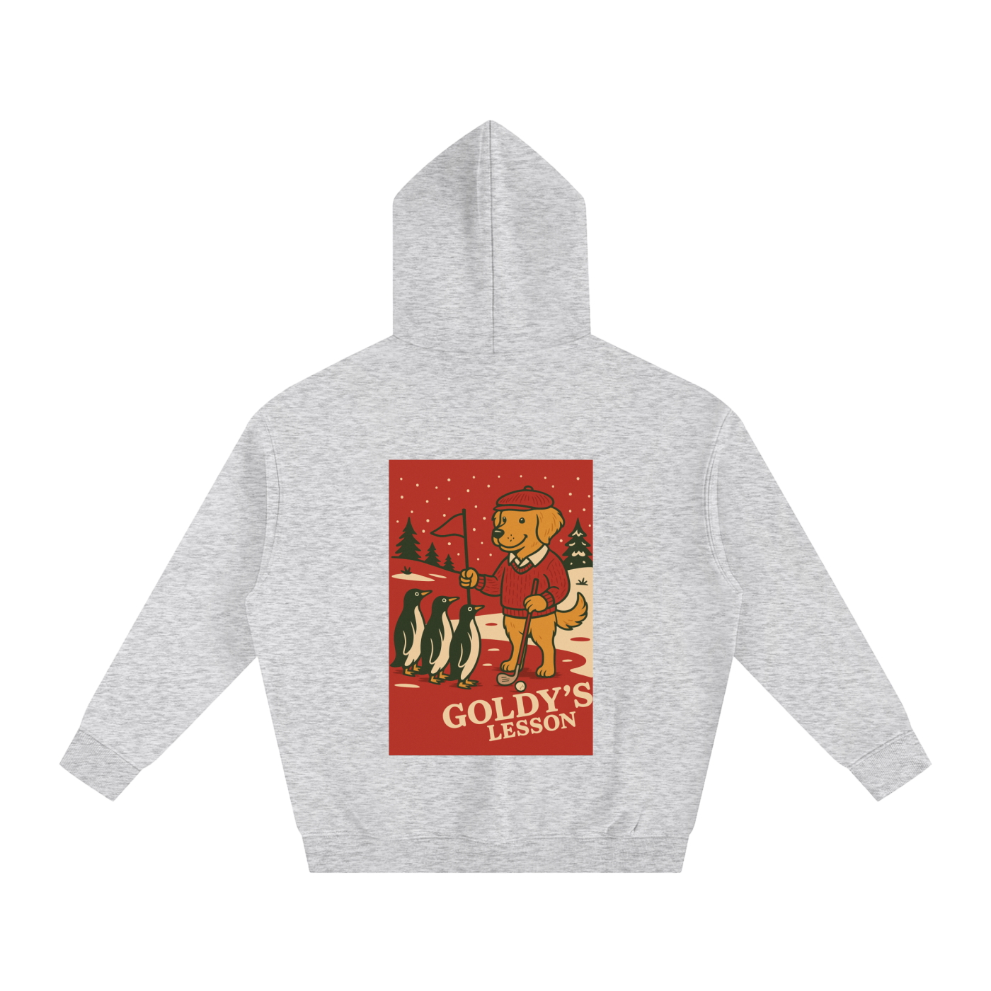 Oversize Fleeced Hoodie "Goldy's Lesson"