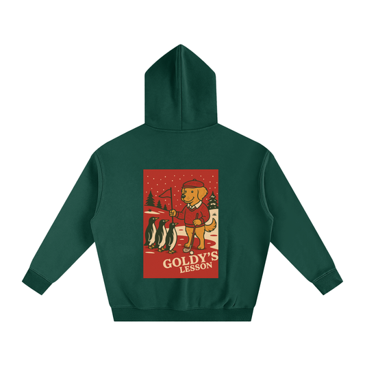 Oversize Fleeced Hoodie "Goldy's Lesson"