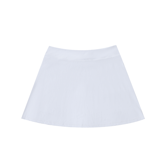 High-Waist Pocketed A-Line Skirt